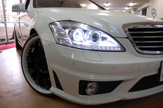 w221 前期用 後期仕様 後期LOOK ヘッドライト メルセデス ベンツ Sクラス W220 S500L 前期用 W221後期LOOK 黒LED