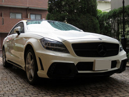 WALD BLACK BISONエアロ フルキット取り付け ベンツW218 CLS550