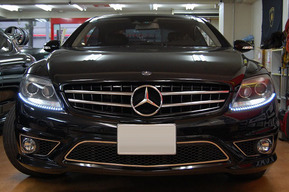 ヘッドライトLEDカスタム ベンツW216 AMG CL63