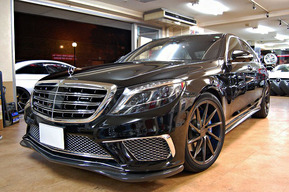 ベンツW222 S400 VOSSEN20インチホイール取り付け AMG S65仕様カスタム