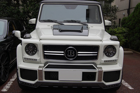 BRABUS LED付フロントリップ LEDヘッドライト取り付けカスタム AMG G63