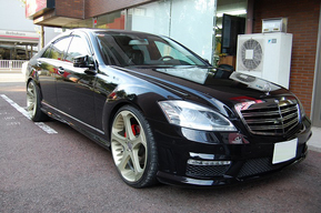 W221　ロアリングキット使用ローダウンカスタム S550 S500　S350