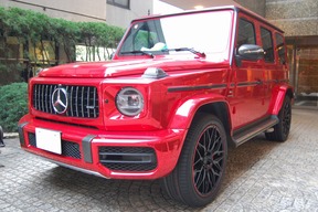 レッドメッキラッピングカスタム　ベンツW463A G63 AMG