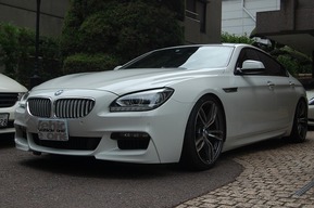 BMW 6シリーズ 社外20インチ アルミホイール ローダウン 内装LED レーダー探知機